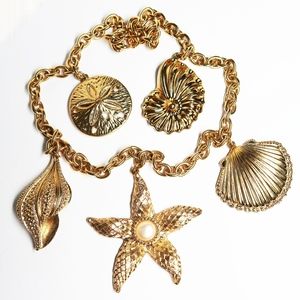 VINTAGE 1992 KENNETH JAY LANE ROYAL SEA NECLACE